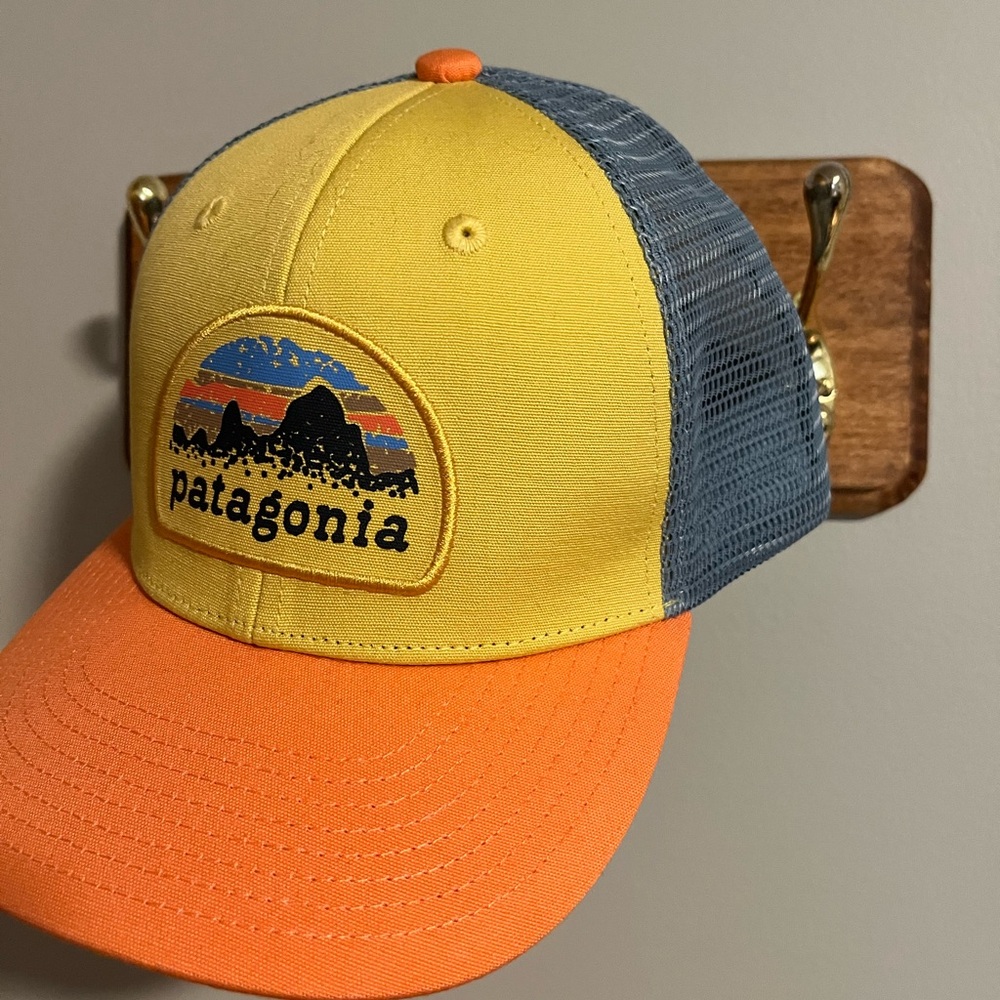 Patagonia Kids trucker hat. Adjustable and cute.